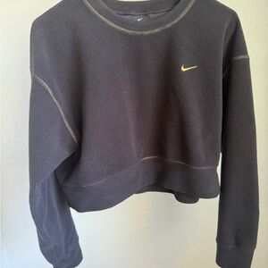 Nike Charcoal Sweatshirt with Yellow Logo
